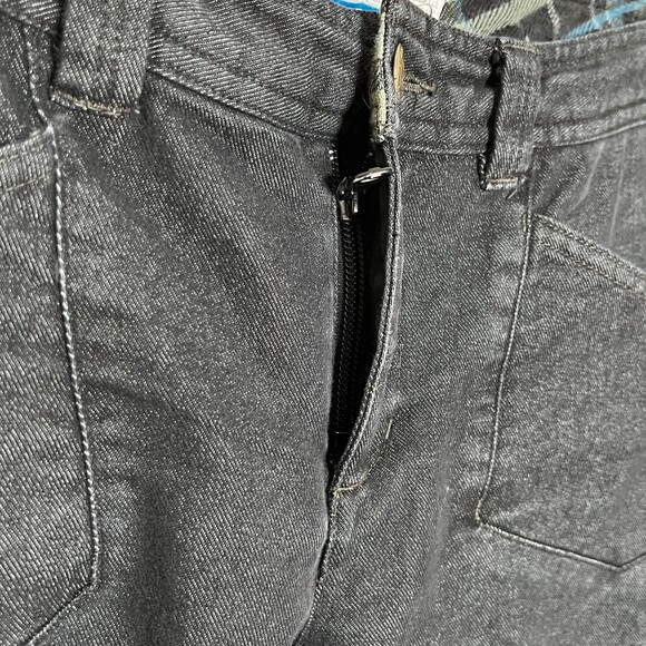 COLUMBIA FLANNEL ROLL CUFF MID-RISE OUTDOOR NATURE CASUAL WARM PLAID JEANS SZ. 8 - Picture 5 of 11